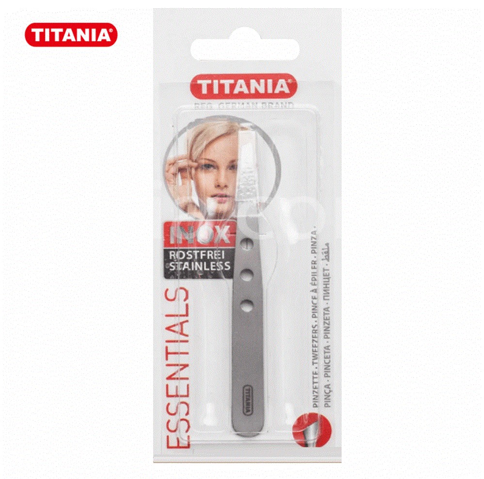 TITANIA PINCE A EPILER  INOX 1090/61B