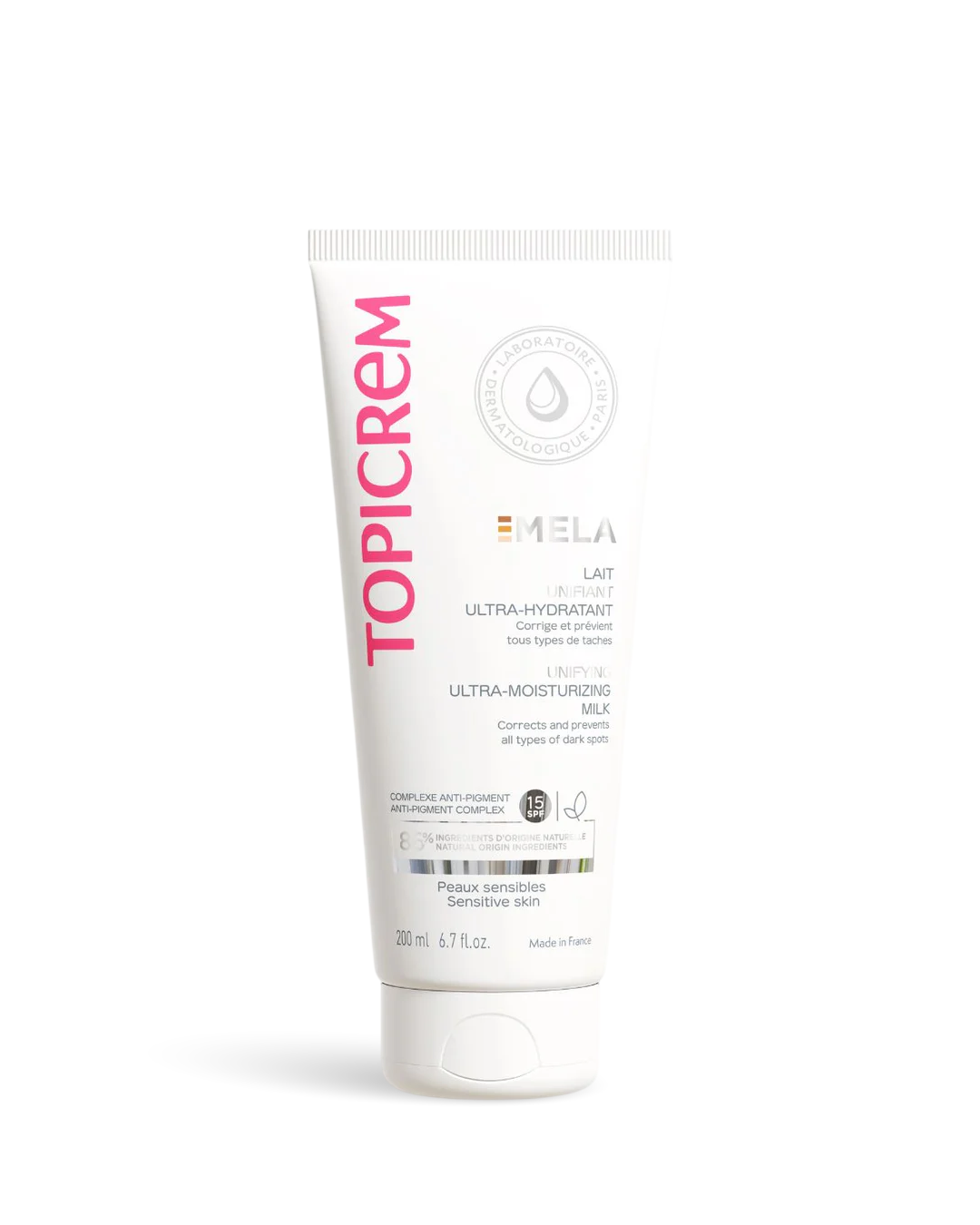 TOPICREM MELA LAIT UNIFIANT ULTRA HYDRATANT 200ML