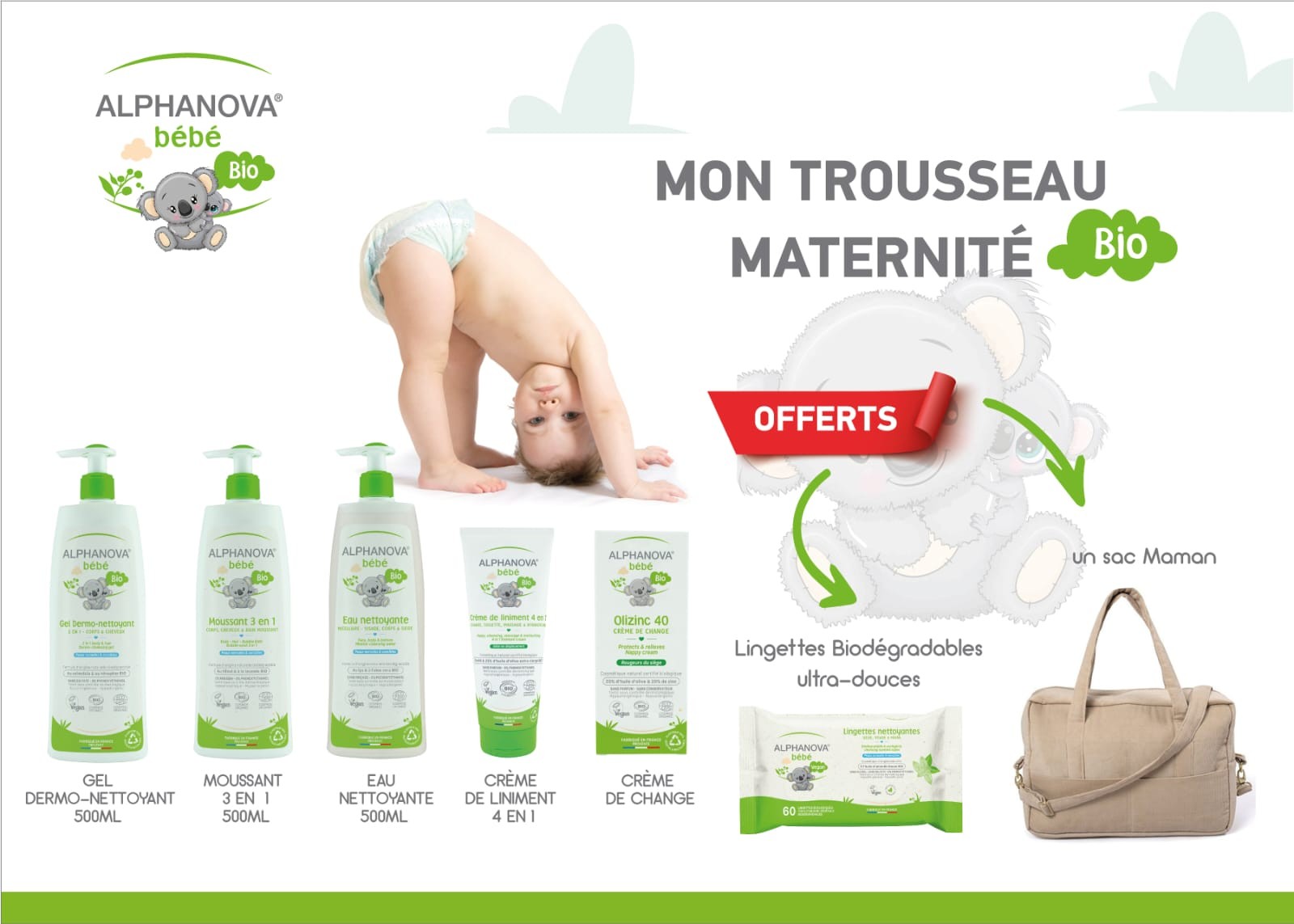 ALPHANOVA BEBE MON TROUSSEAU MATERNITE BIO