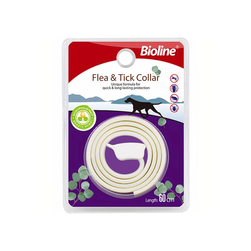 BIOLINE COLLIER ANTI PARASITE POUR CHIENS 60CM