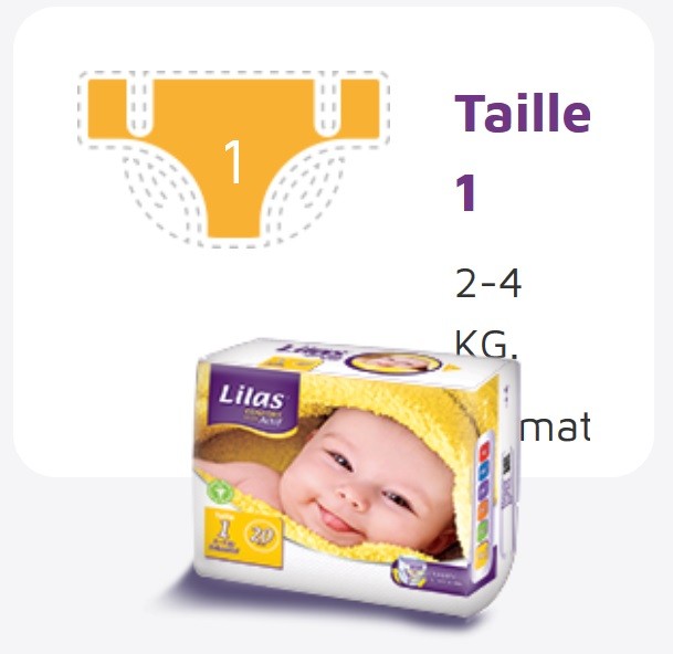 LILAS CONFORT MAX ACTIF COUCHE BB 2-4 KG 20 PIECES