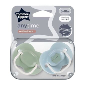 TOMMEE TIPPEE LOT DE 2 SUCETTES SYMETRIQUES 6-18M