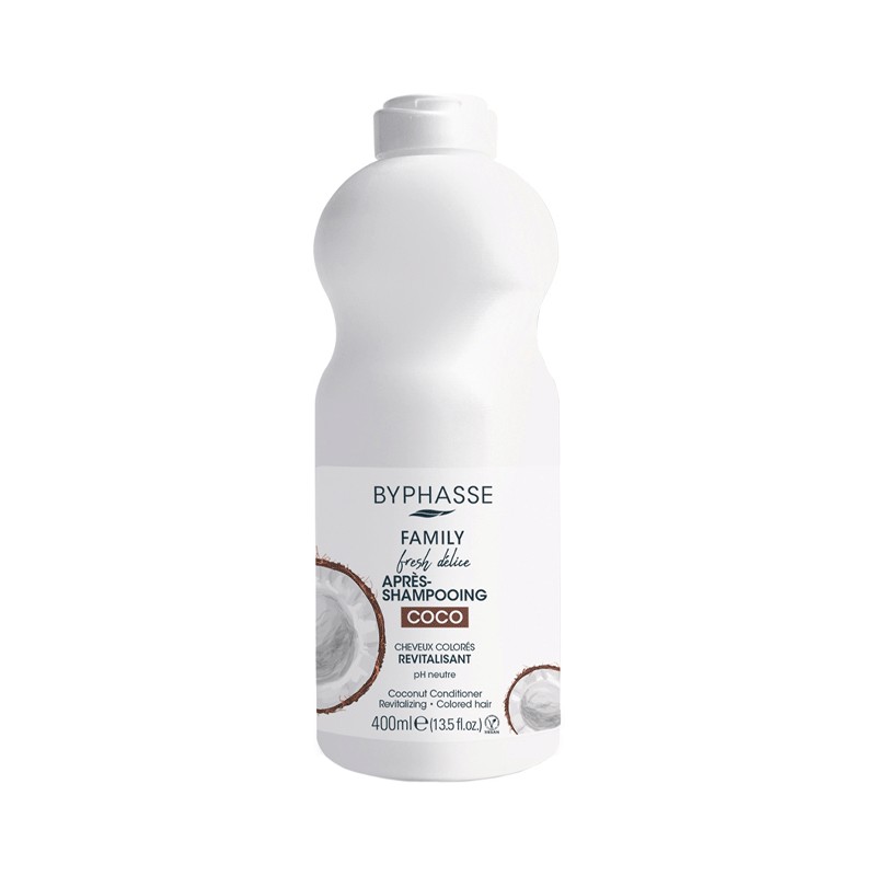 BYPHASSE FAMILY APRES SHAMPOOING COCO CHEVEUX COLORES 400ML