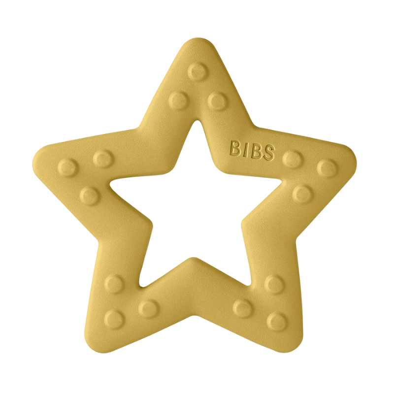 BIBS BABY BITIE ANNEAU DENTITION ETOILE  JAUNE