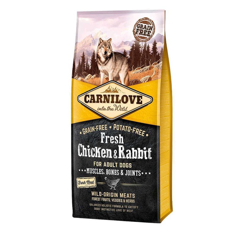 CARNILOVE FRESH CHIEN ADULT POULET LAPIN 12KG