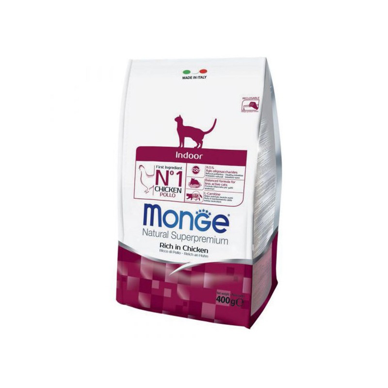 MONGE CROQUETTE CHAT INDOOR POULET 400GR