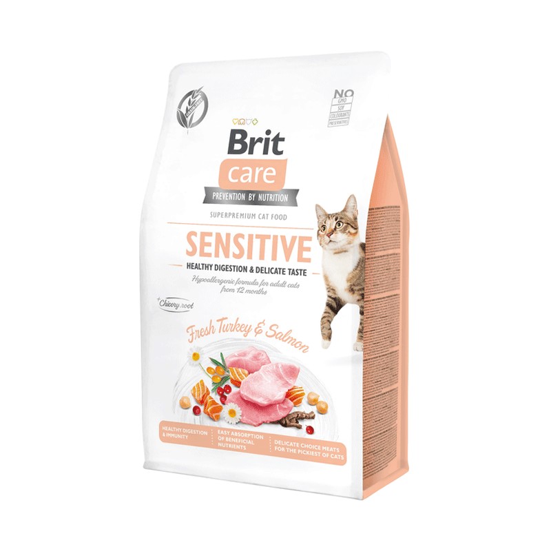 BRIT CARE SENSITIVE CROQUETTE DINDE ET SAUMON 400GR