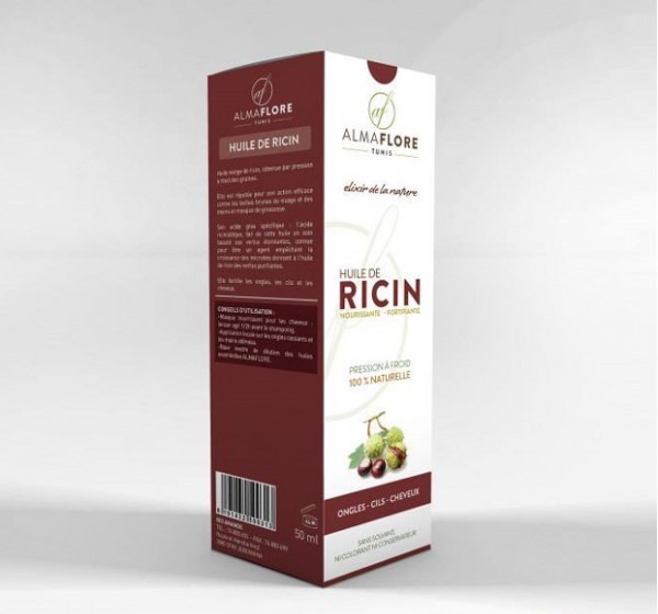 ALMAFLORE HUILE DE RICIN BIO 50ML