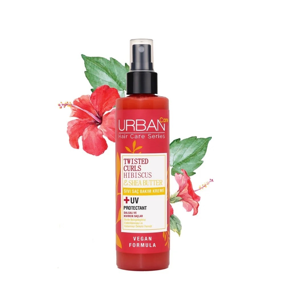 URBAN CARE LEAVE IN CURLY HAIR SPRAY HIBISCUS & SHEA BUTTER 200ML