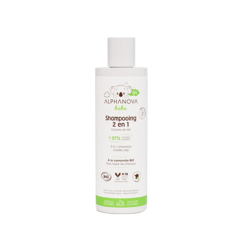 ALPHANOVA BIO SHAMPOING 2EN1 CROUTE DE LAIT 200ML