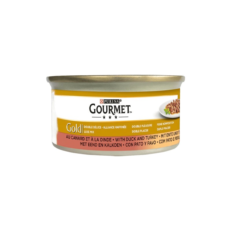 GOURMET GOLD NOISETTE DINDE ET CANARD 85GR