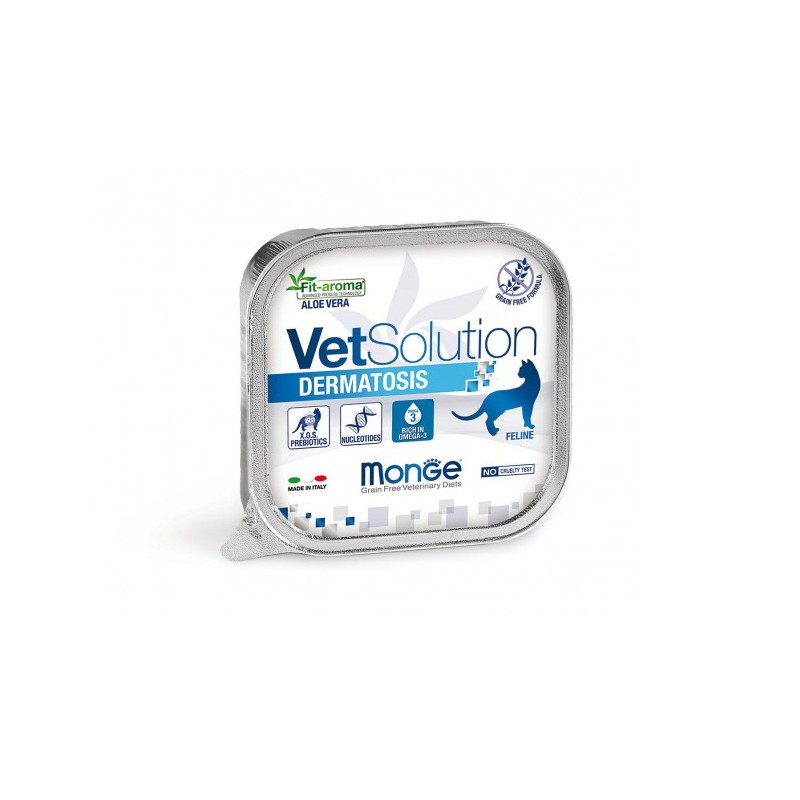MONGE VETSOLUTION CAT DERMATOSIS 100G