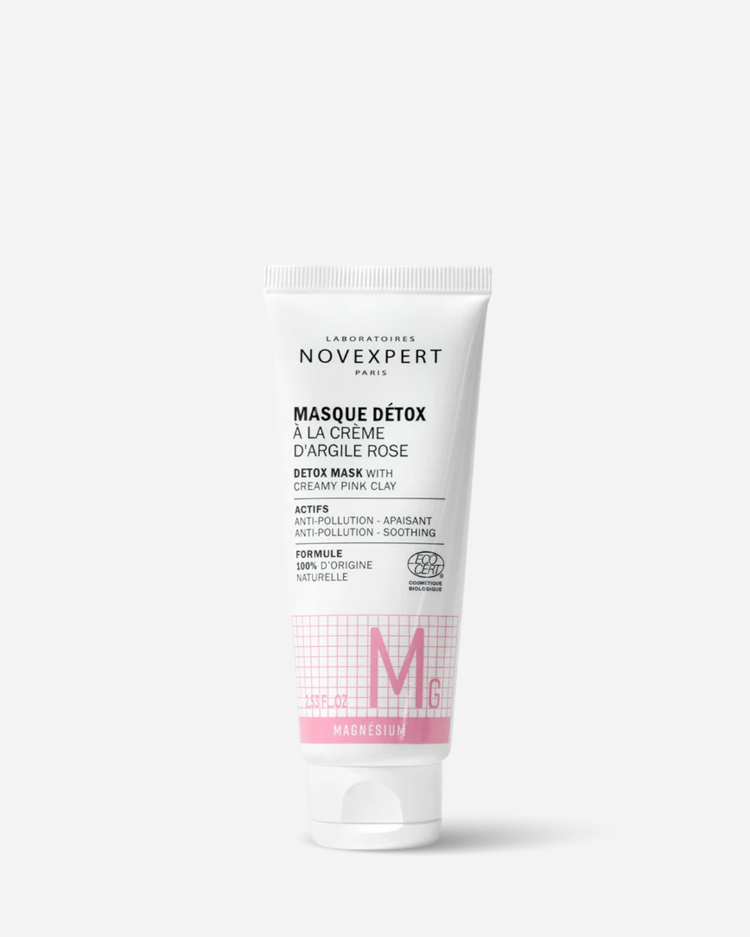NOVEXPERT MASQUE DETOX A LA CREME D'ARGILE ROSE 75ML