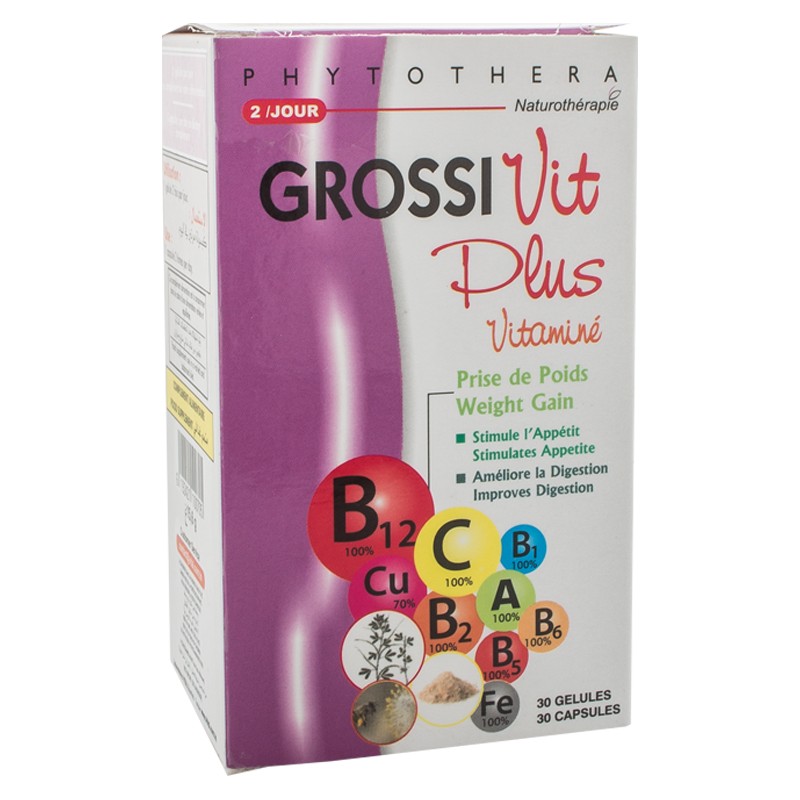 VITAL PHYTOTHERA GROSSIVIT PLUS VITAMINE 45 GELULES