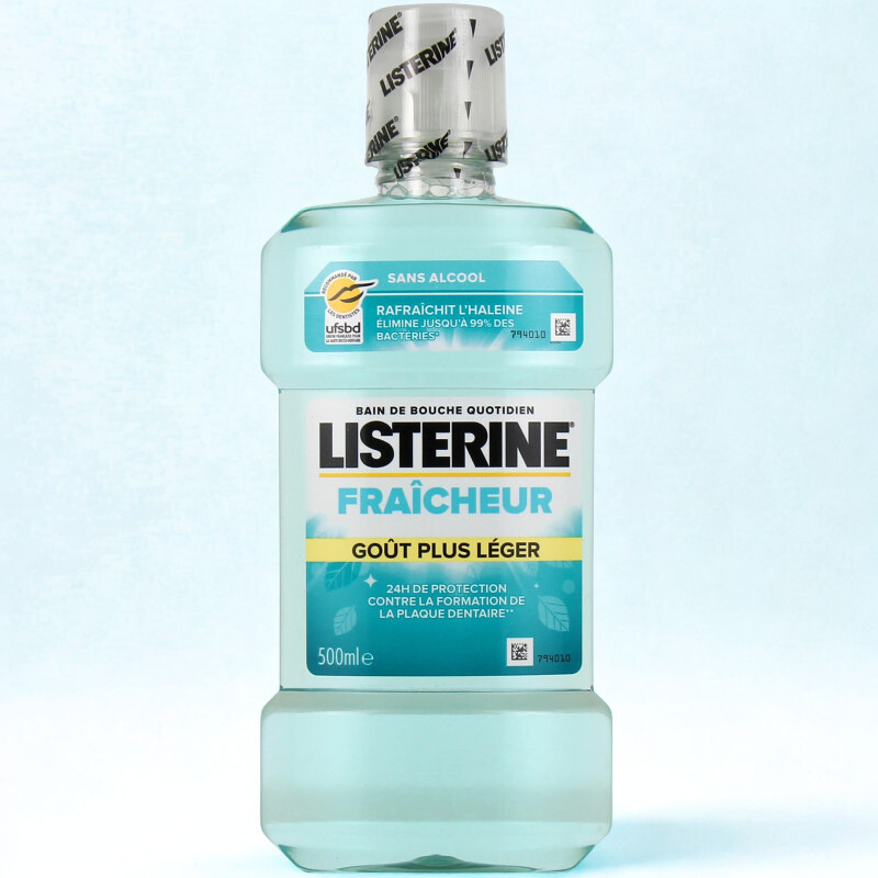 LISTERINE BAIN DE BOUCHE FRAICHEUR GOUT PLUS LEGER 500ML