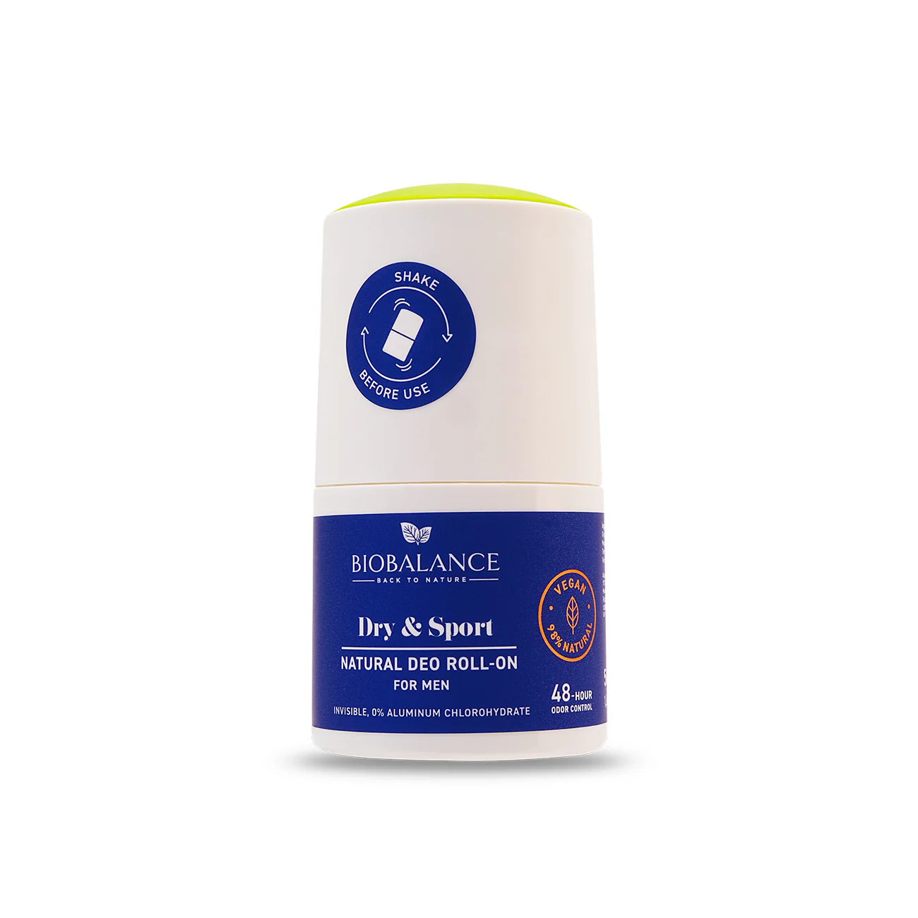 BIOBALANCE DRY&SPORT ROLL ON NATURAL FOR MEN 48H 50ML