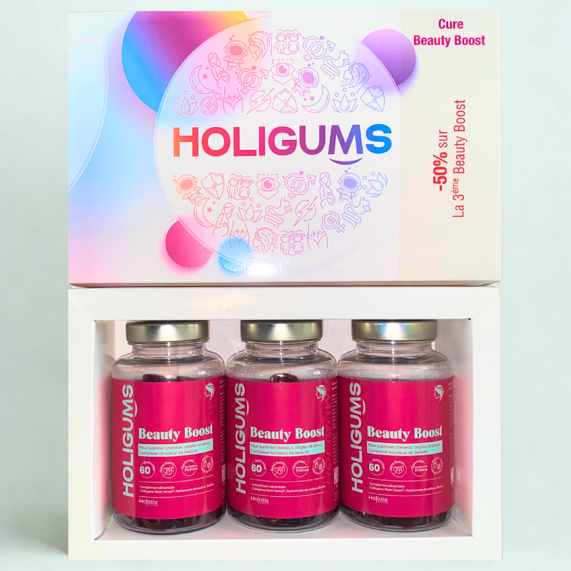 HOLISTIX 2 HOLIGUMS BEAUTY BOOST 60 GUMMIES+LA 3 EME (-50%)