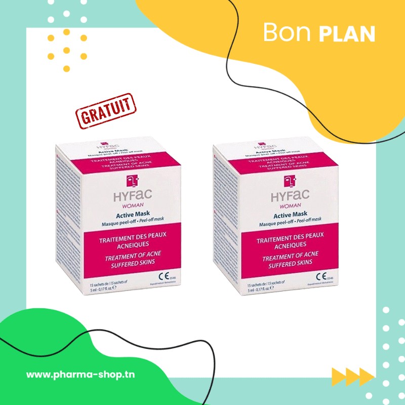 B.P HYFAC WOMAN ACTIVE MASK 15 SACHETS (2EME OFFERT)