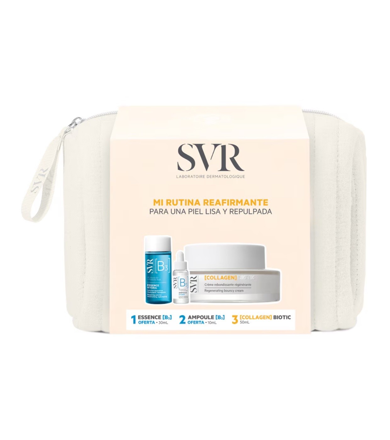 SVR TROUSSE BIOTIC COLLAGEN 50ML+AMPOULE B3 10ML OFFERT+ESSENCE B3 30ML OFFERT