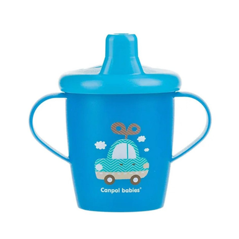 CANPOL BABIES TASSE ANTI DEVERSEMENT TOYS BLEU  9M+ REF 31/200