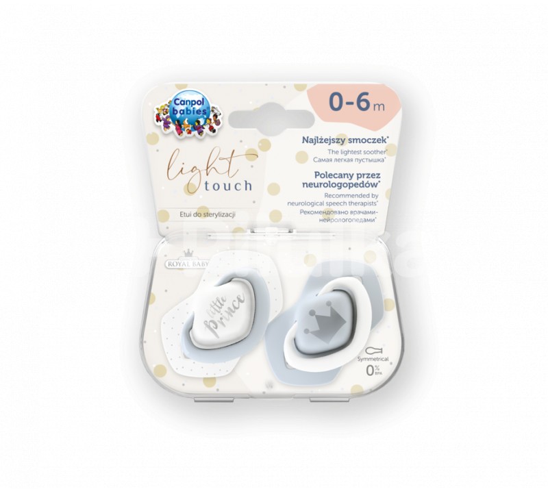CANPOL BABIES SUCETTE UNIVERSELLE 0-6M ROYAL BABY 22/650