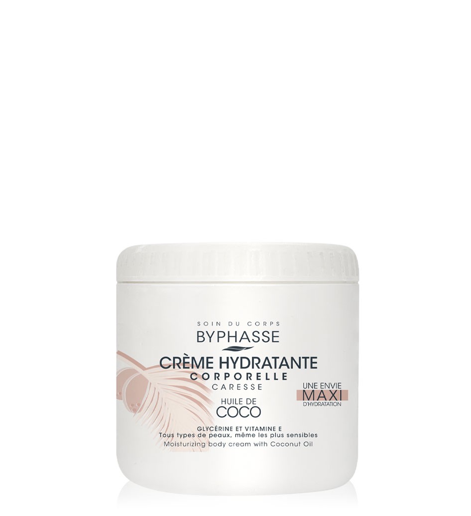 BYPHASSE CREME HYDRA CORPS A L'HUILE DE COCO 500 ML
