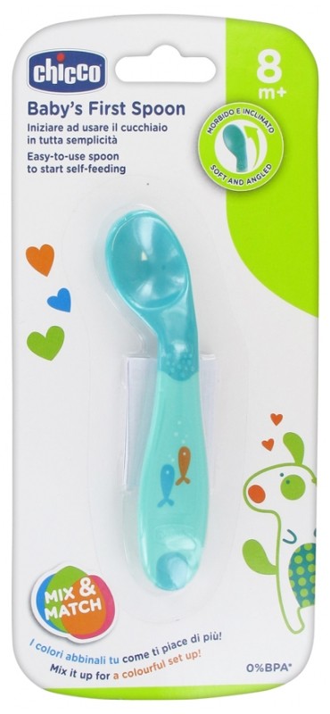 CHICCO CUILLERE SILICONE 8M+