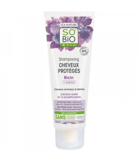 SO'BIO SHAMPOOING CHEVEUX PROTEGES RICIN 250ML
