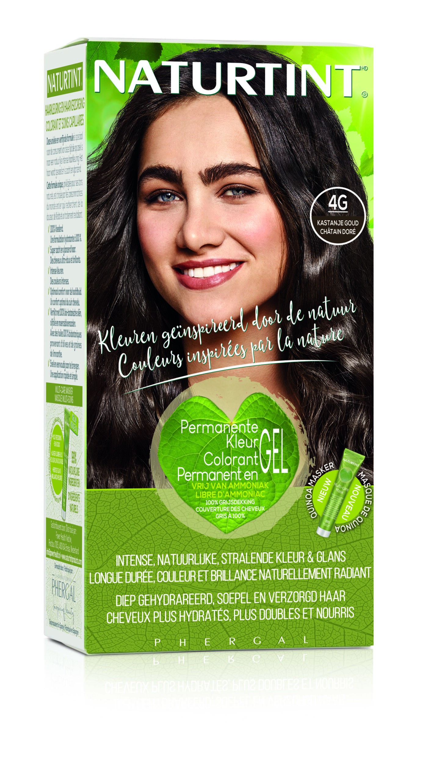 NATURTINT COLORATION PERMANANTE 4G CHATAIN DORE 170 ML