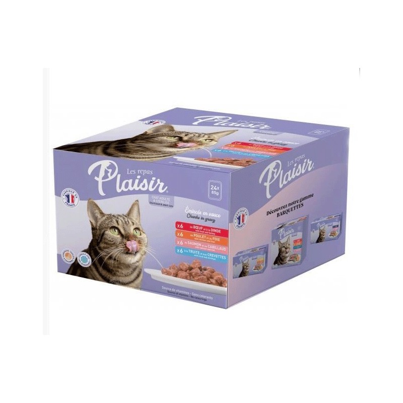 PLAISIR PACK POCHON 24*85GR 6*4 SAVEURS