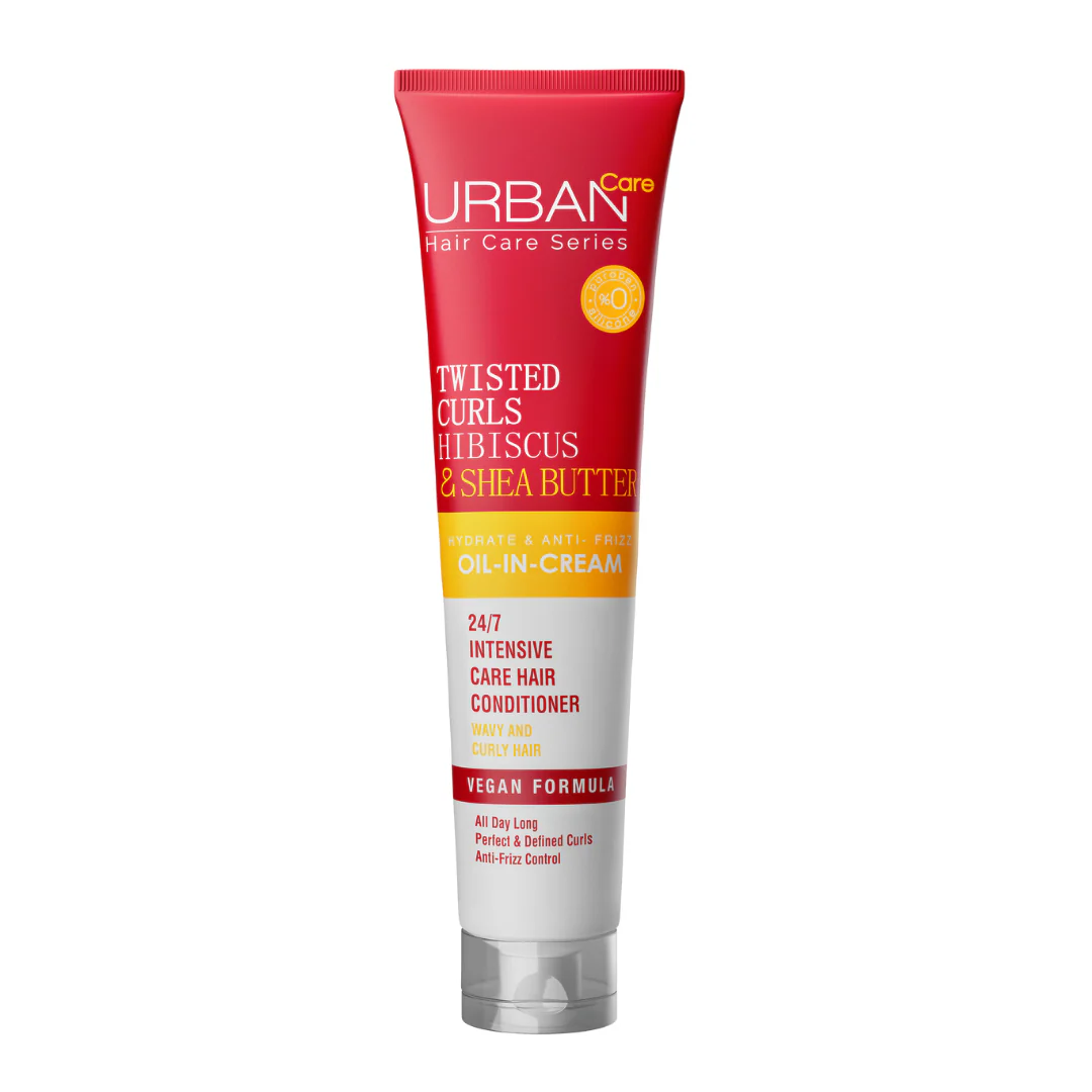 URBAN CARE OIL CREAM CURLY HAIR TWISTED CURLS HIBISCUS & SHEA BUTTER 175ML