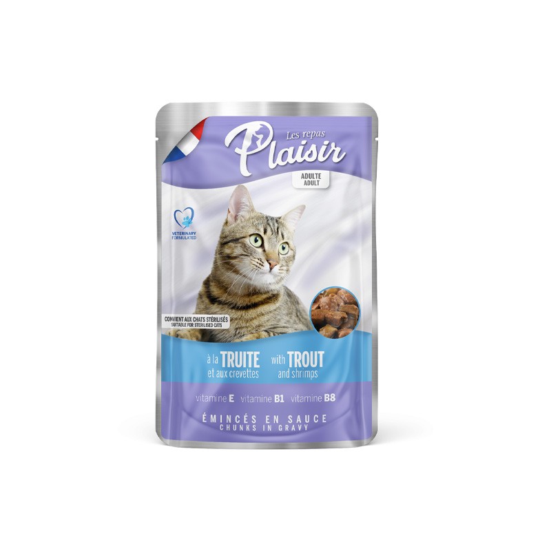 PLAISIR POCHON CREVETTE TRUITE 100GR