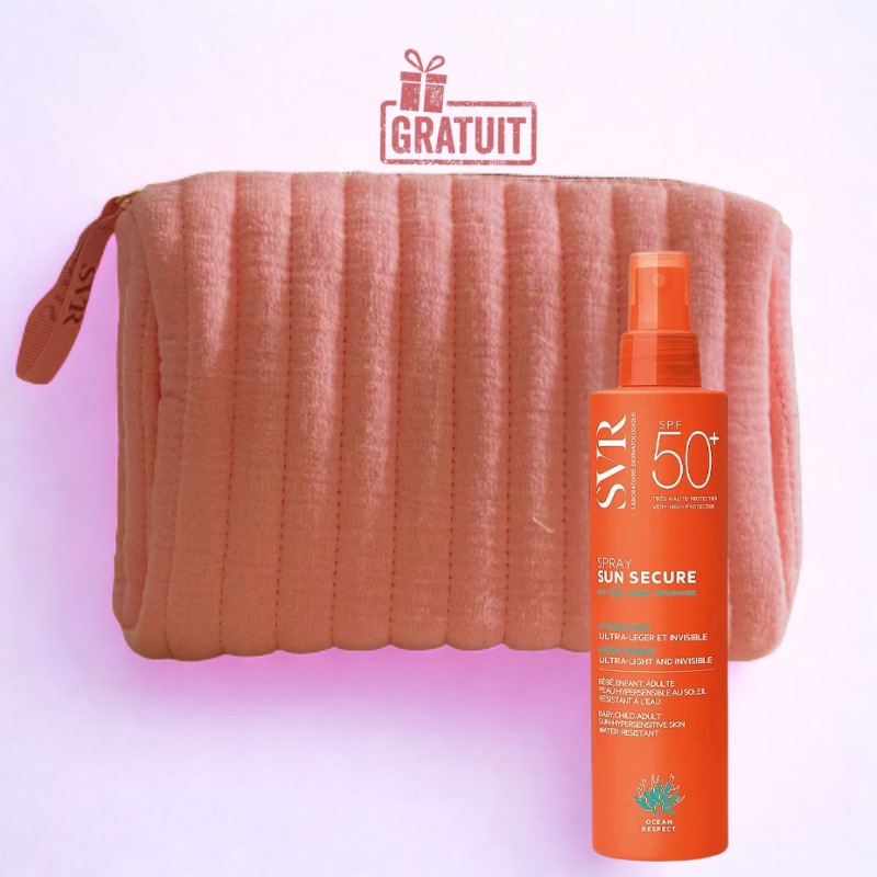 SVR SUN SECURE SPRAY HYDRATANT SPF50+ 200ML+SVR TROUSSE (OFFERT)