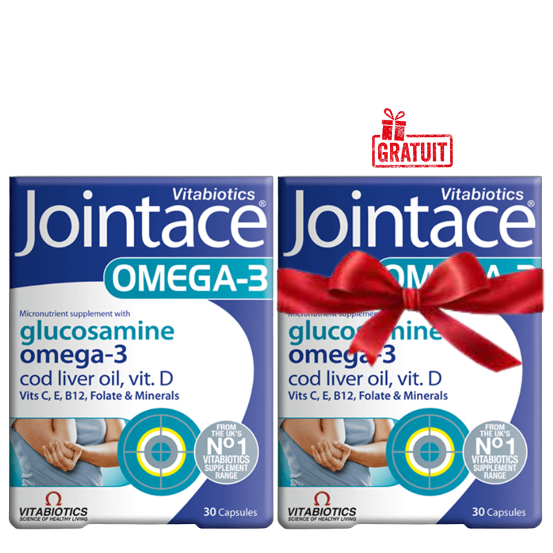 VITABIOTICS JOINTACE OMEGA 3 30 CAPSULES+ ( 1 BOITE OFFERT )