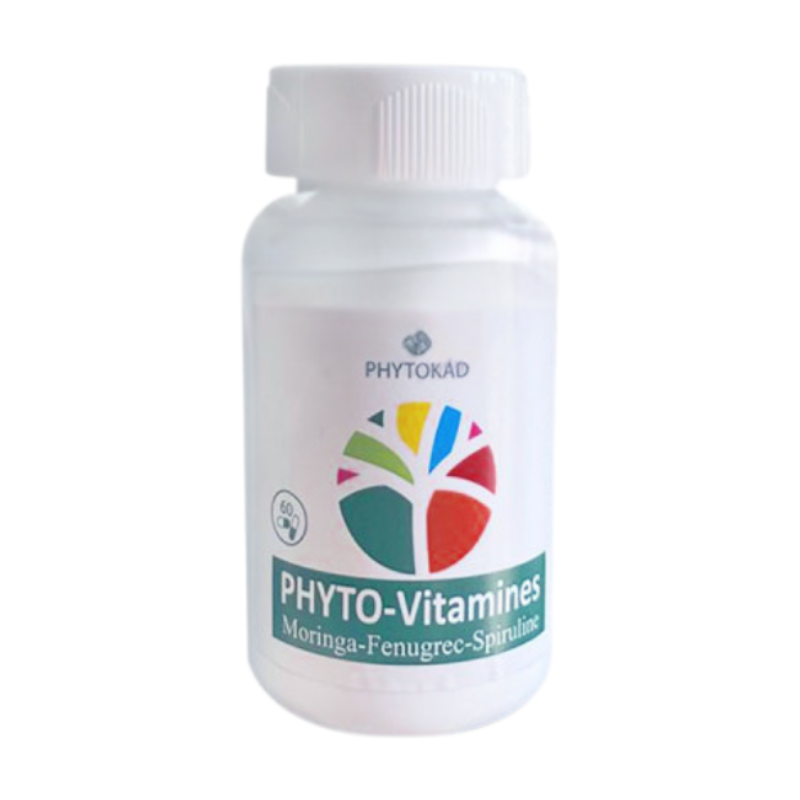 PHYTOKAD PHYTO VITAMINES MORINGA FENUGREC SPIRULINE 60 GELULES
