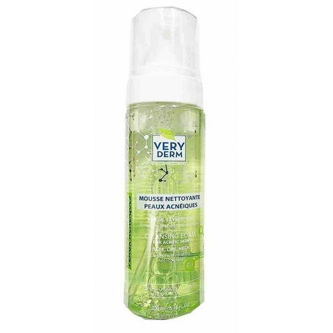 VERY DERM MOUSSE NETTOYANTE PEAUX ACNEIQUES 200ML
