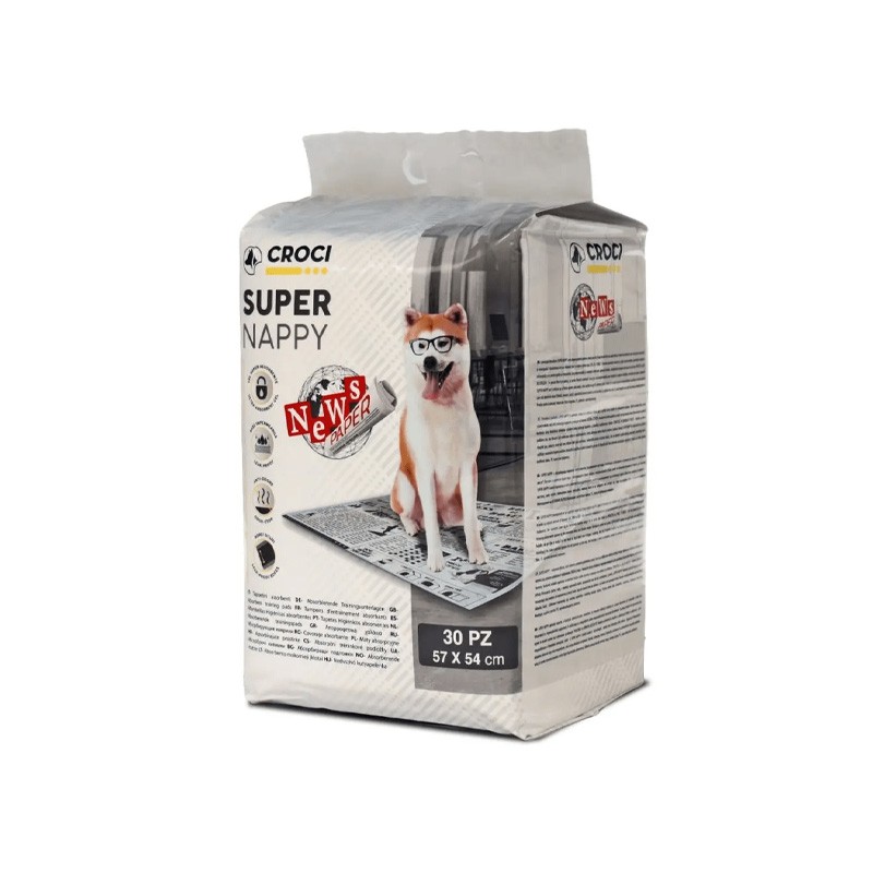 SUPER NAPPY TAPIS ABSORBANT NEWSPAPER 30 PIECES