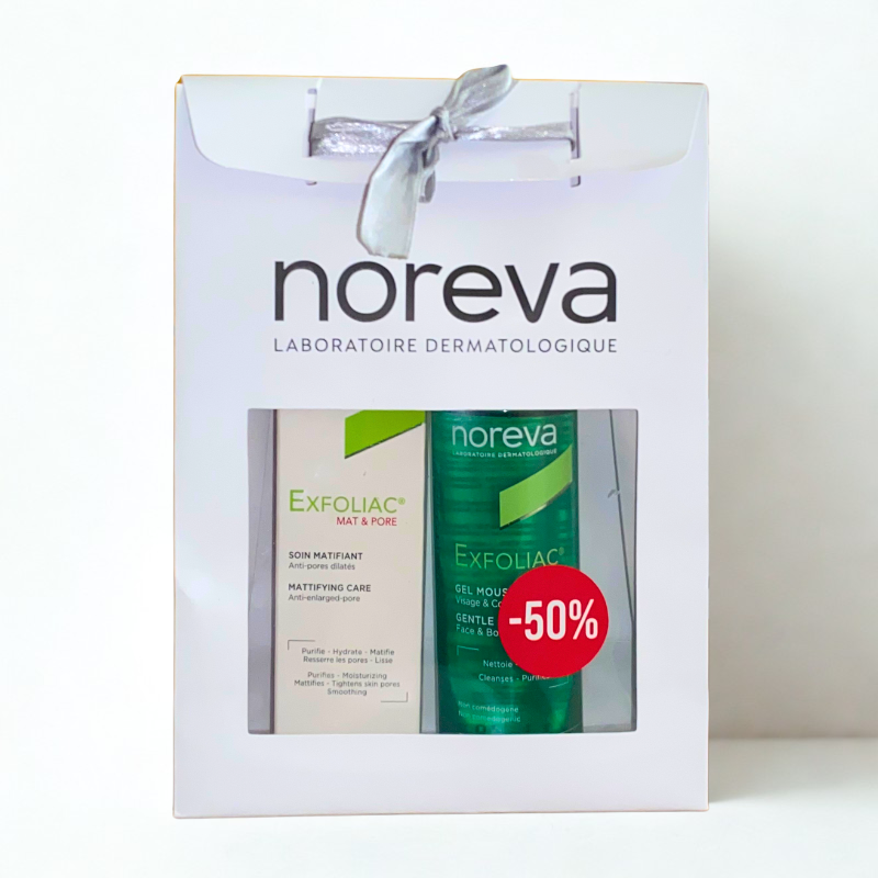 NOREVA CEXFOLIAC MAT & PORE 30ML+GEL MOUSSANT DOUX 200ML (-50%)