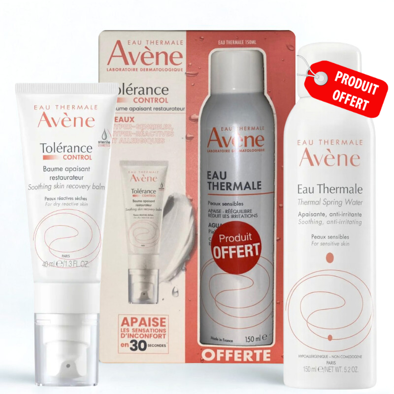 AVENE COFFRET TOLERANCE CONTROL BAUME APAISANT RESTAURATEUR 40ML+EAU THERMALE 150ML (OFFERT) AVEN069