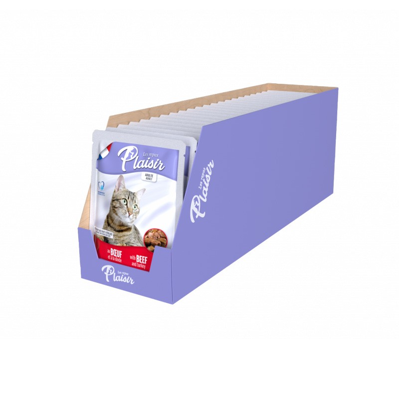 PLAISIR POCHON BOEUF DINDE 22*100GR