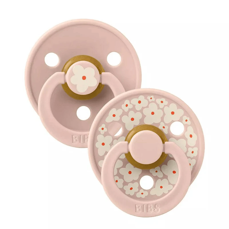 BIBS 02 SUCETTES NATURAL RUBBER JASMINE LATEX BLUSH MIX SIZE 2