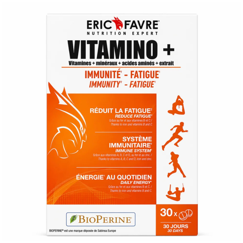 ERIC FAVRE VITAMINO+ IMMUNITE ET FATIGUE 30 COMPRIMES