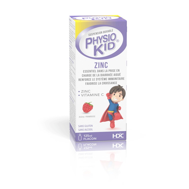 HDC PHYSIO KID ZINC FRAMBOISE 125ML
