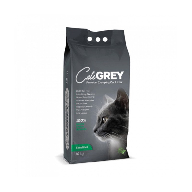 CATS GREY LITIERE SENSITIVE 10KG