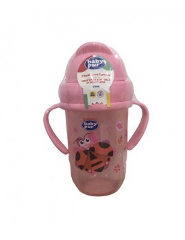 BABY PUR TASSE SPORT AVEC PAILLE ET DOUBLE ANSE 270ML