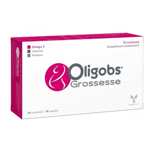 OLIGOBS Grossesse 30 Comprimés+30 Capsules Complément Alimentaire Désir de Grossesse