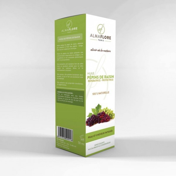 ALMAFLORE HUILE DE PEPIN DE RAISIN BIO 50ML