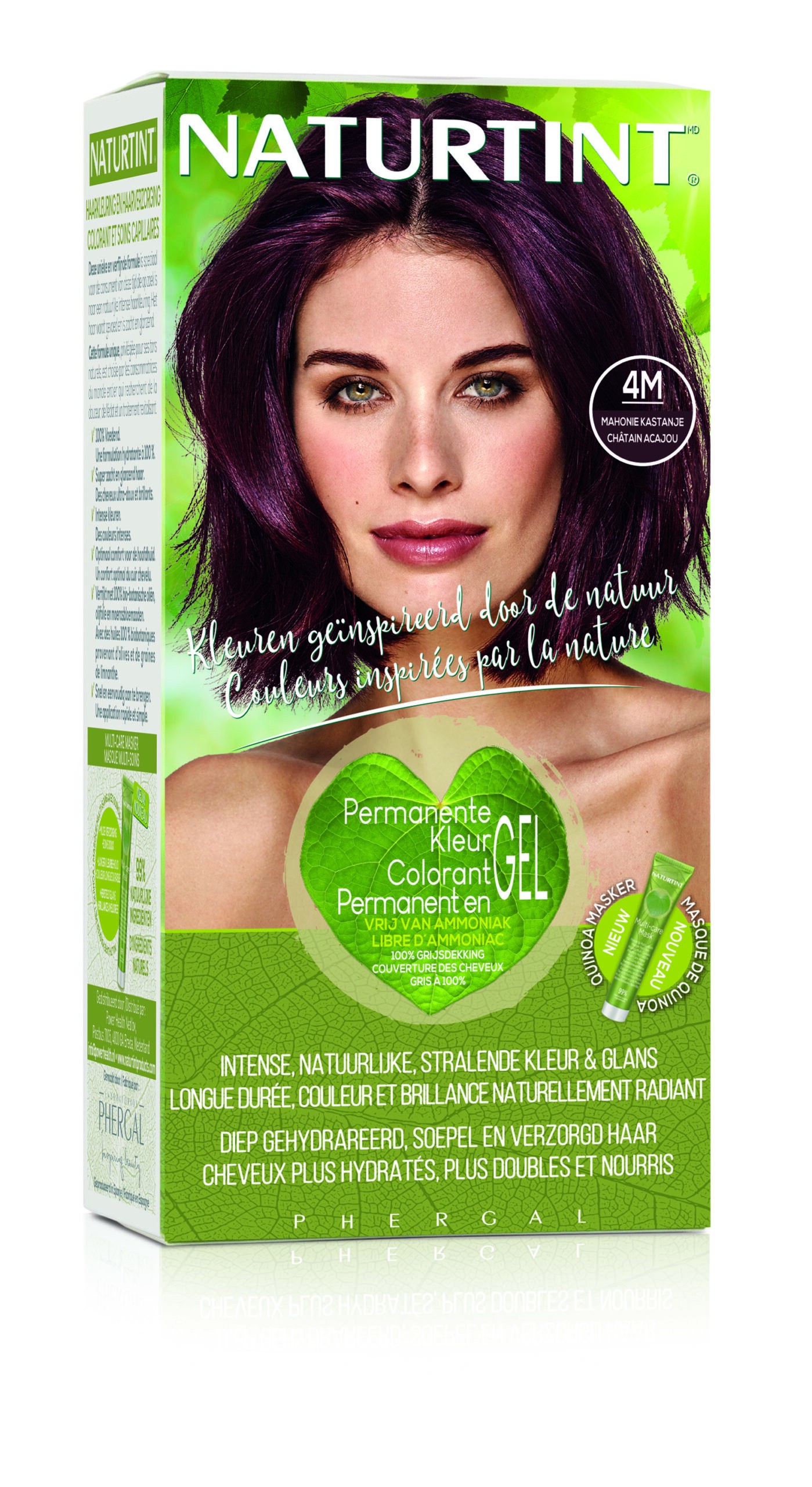 NATURTINT COLORATION PERMANANTE 4M CHATAIN ACAJOU 170 ML