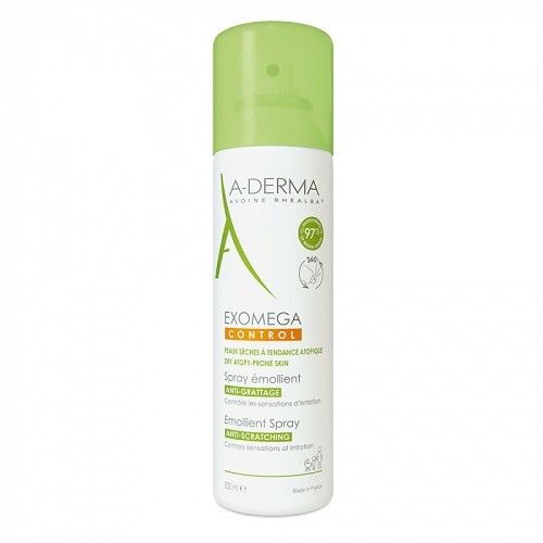 A-DERMA SPRAY EXOMEGA CONTROL  EMOLLIENT ANTI-GRATTAGE PEAUX SECHES 200ML