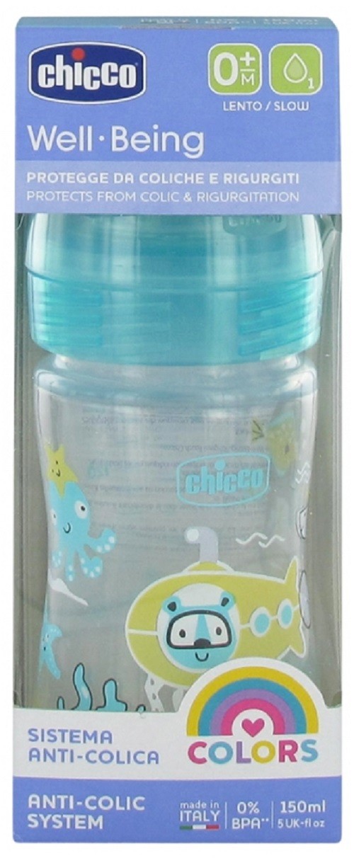 CHICCO BIBERON WELL-BEING EN POLYPROPYLÈNE 150 ML